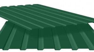 Профнастил стіновий ПС-10 RAL 6005 (темно-зелений). 0.25 мм (950*2000)